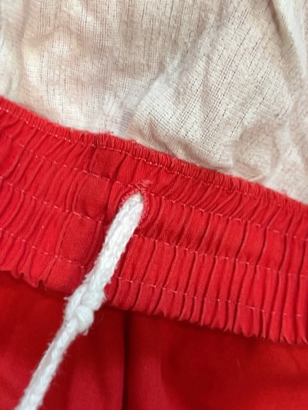 Laguna Red Surf Beach Swim Trunks Shorts Size Medium 80s 90s Retro Pocket VTG